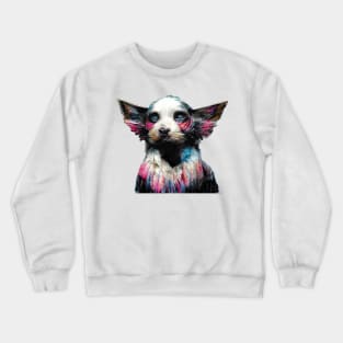 Dog portrait watercolor painting #dog Crewneck Sweatshirt